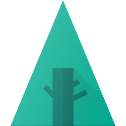 Social media, forest icon